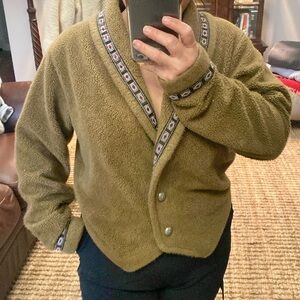 Olive Green Cardigan Sweater